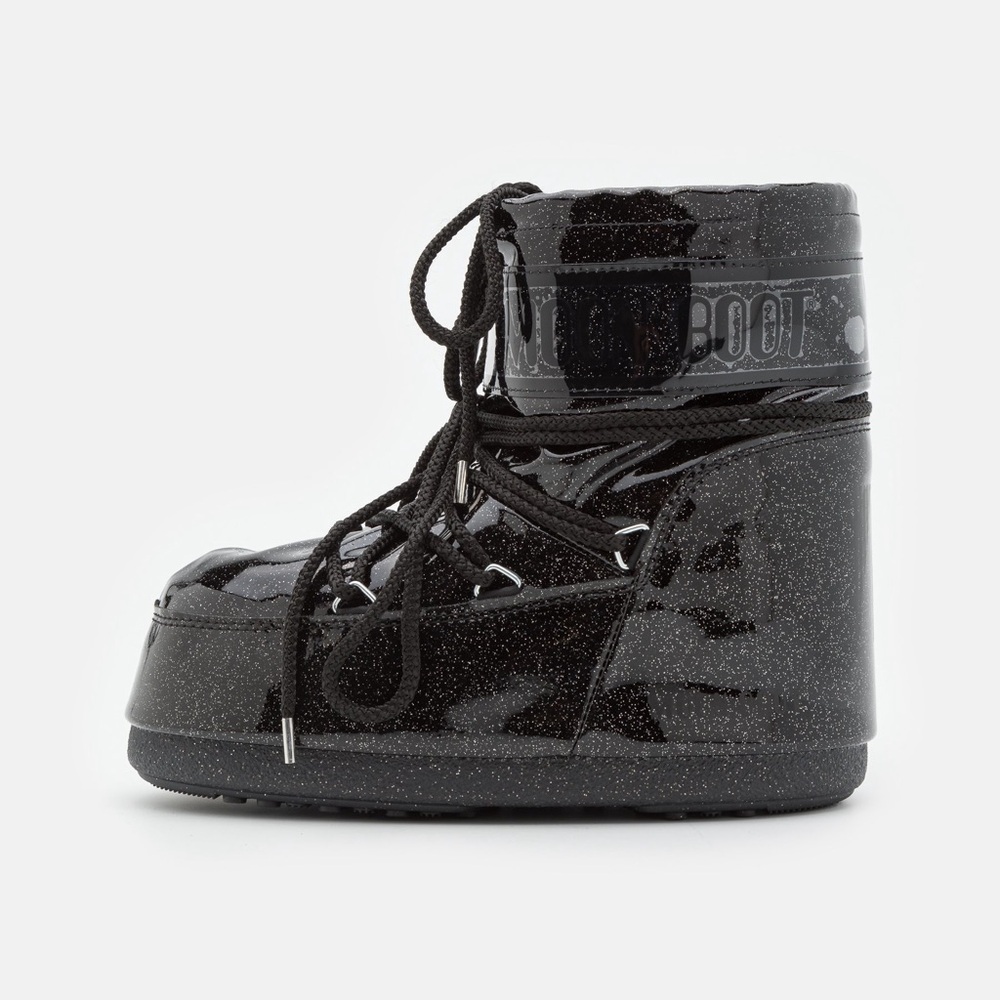 Moon Boot Icon Low Glitter Gold Snow Boot Woman NWT$350